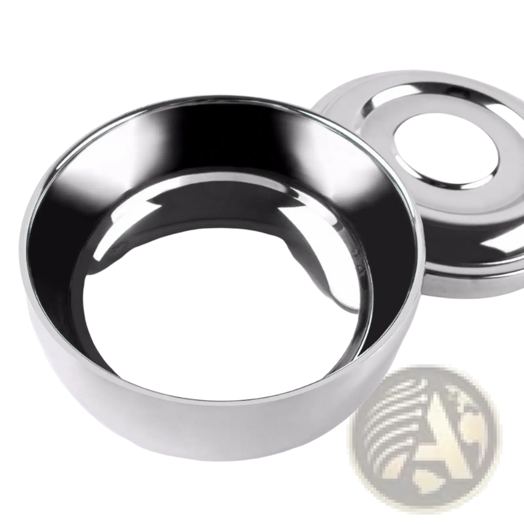 Stainless Steel Shaving Soap Bowl with Lid