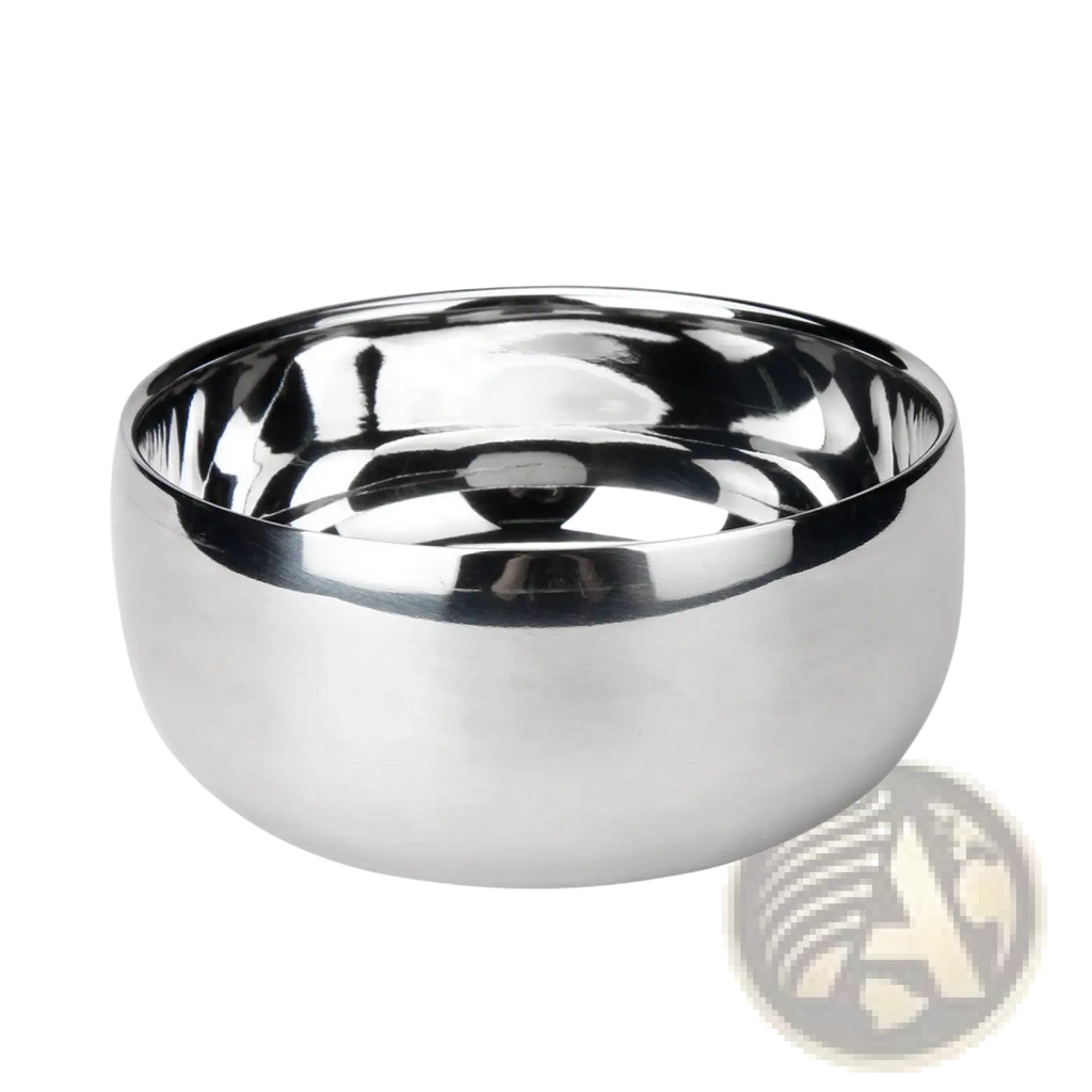 Stainless Steel Shaving Soap Bowl with Lid