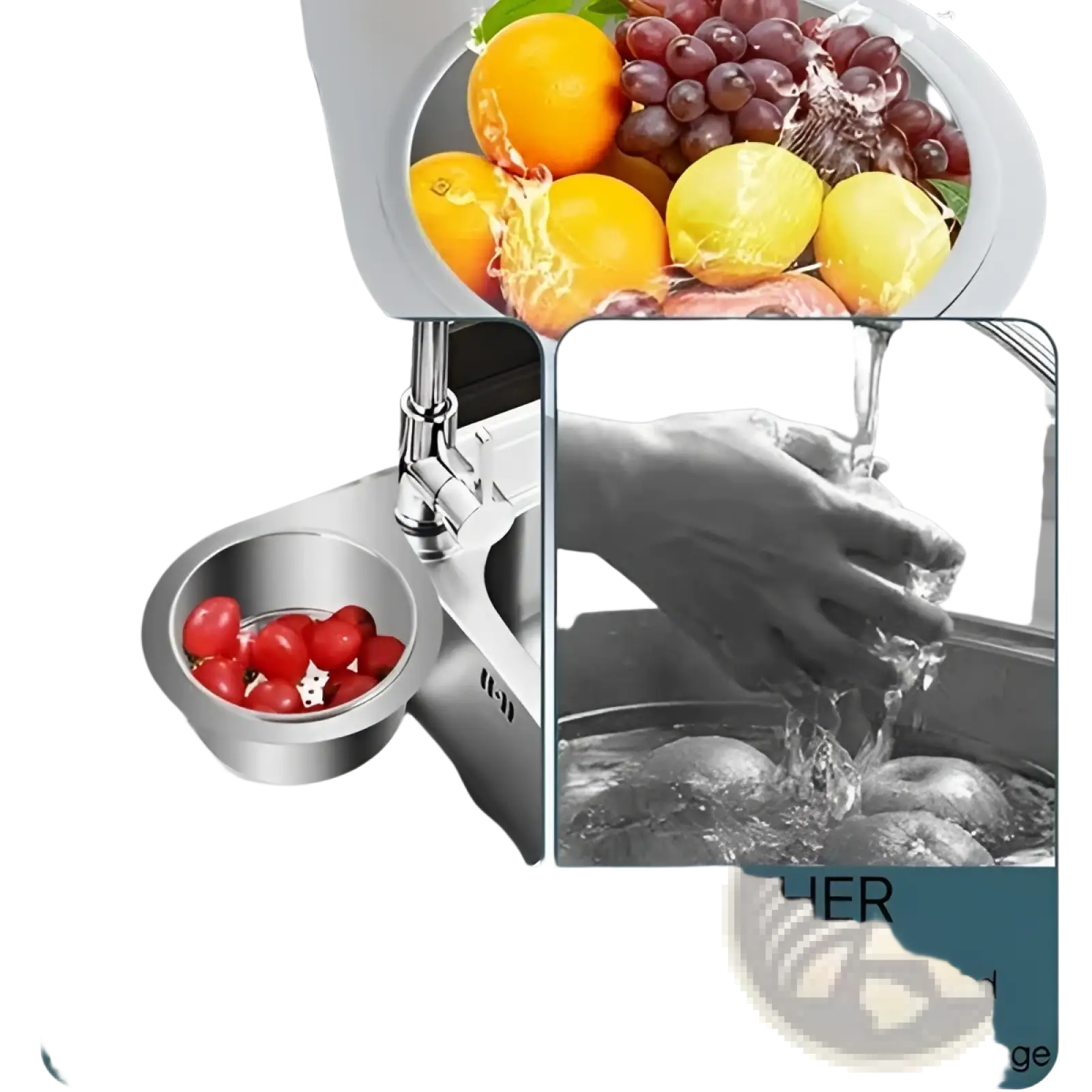 Stainless Steel Swan Sink Strainer Basket Filter