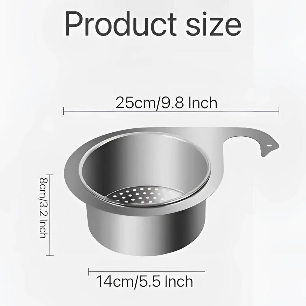 Stainless Steel Swan Sink Strainer Basket Filter