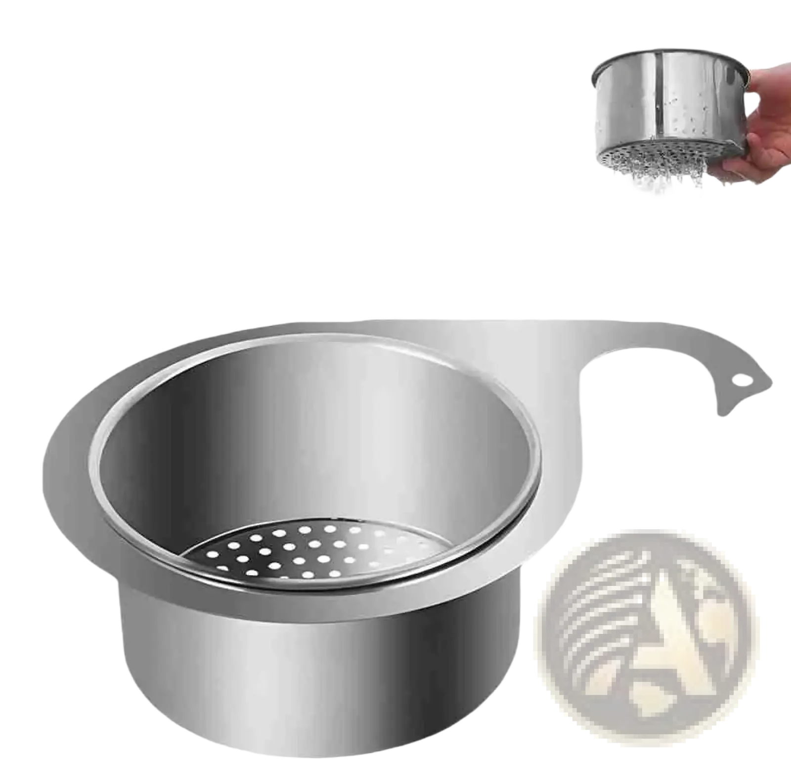 Stainless Steel Swan Sink Strainer Basket Filter