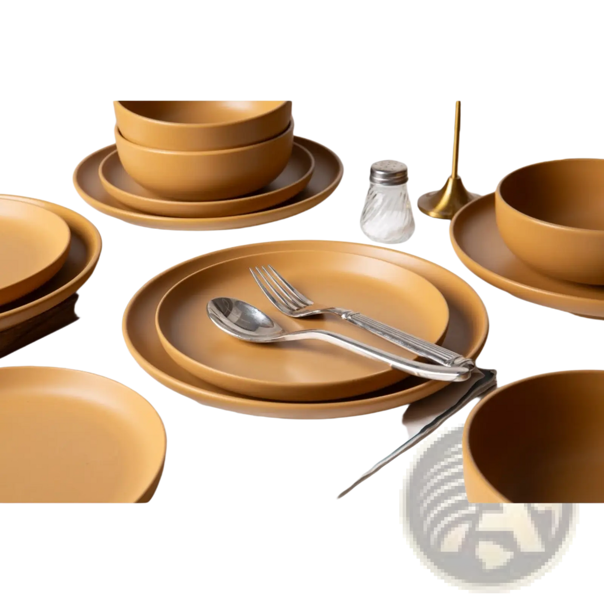 12-Piece Stoneware Dinnerware Sets With Mugs  Microwave & Dishwasher Safe Non-Toxic Dinner Plates Bowls Set  Stackable Matte Glaze Kitchenware For 3