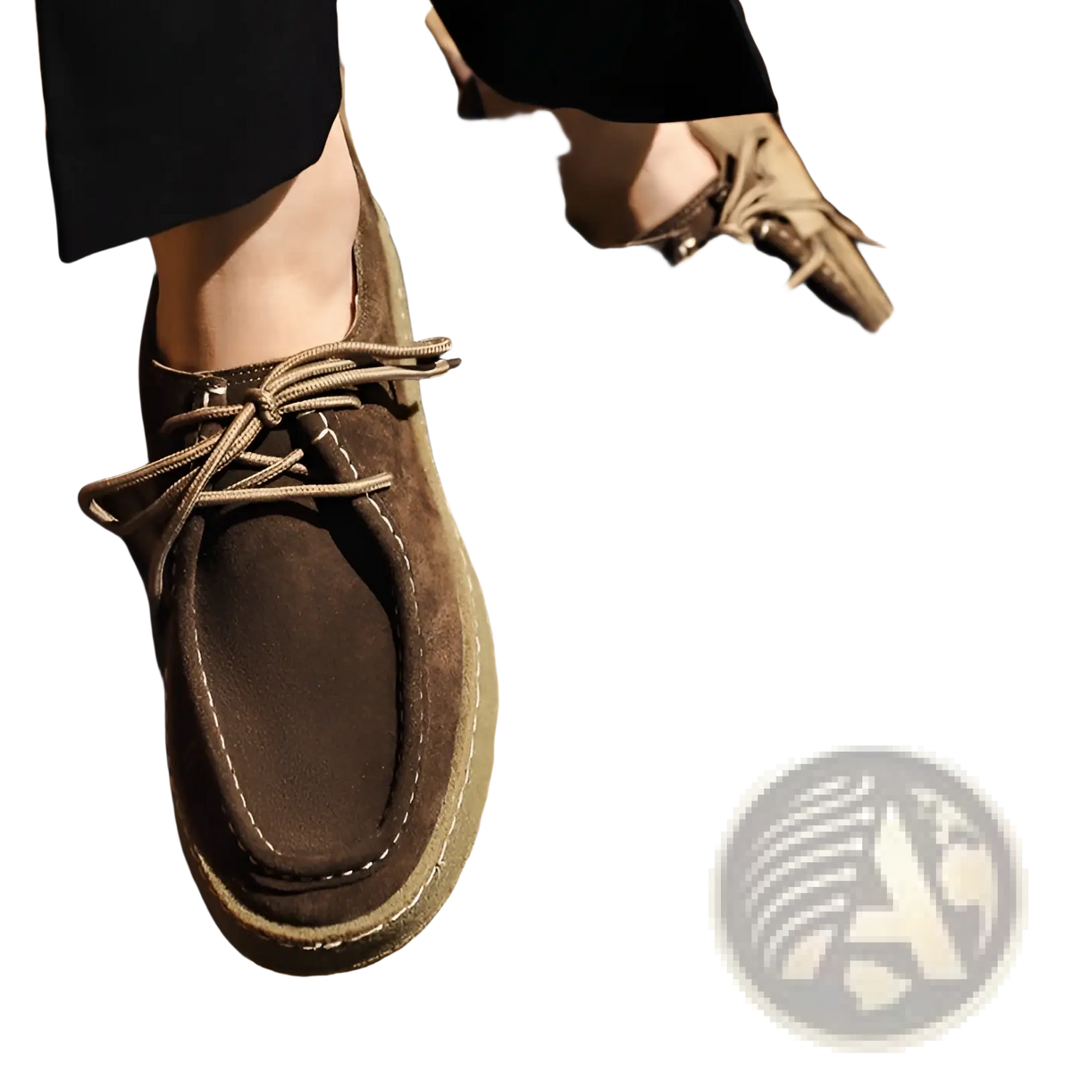 Suede British Style Casual Lace Up Leather Shoes