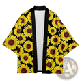 Sunflower Kimono Jacket Loose Fit Men's Cardigan