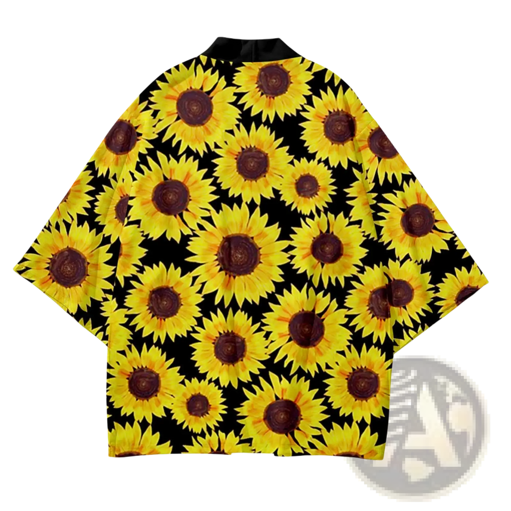 Sunflower Kimono Jacket Loose Fit Men's Cardigan