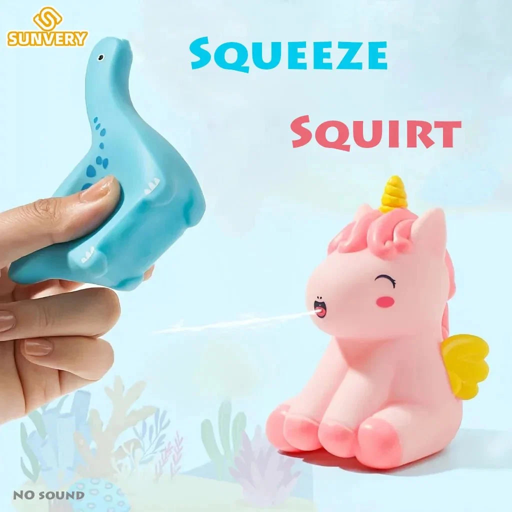 Dinosaur Squirt Bath Toys | Soft Squeeze Water Toys for Toddlers