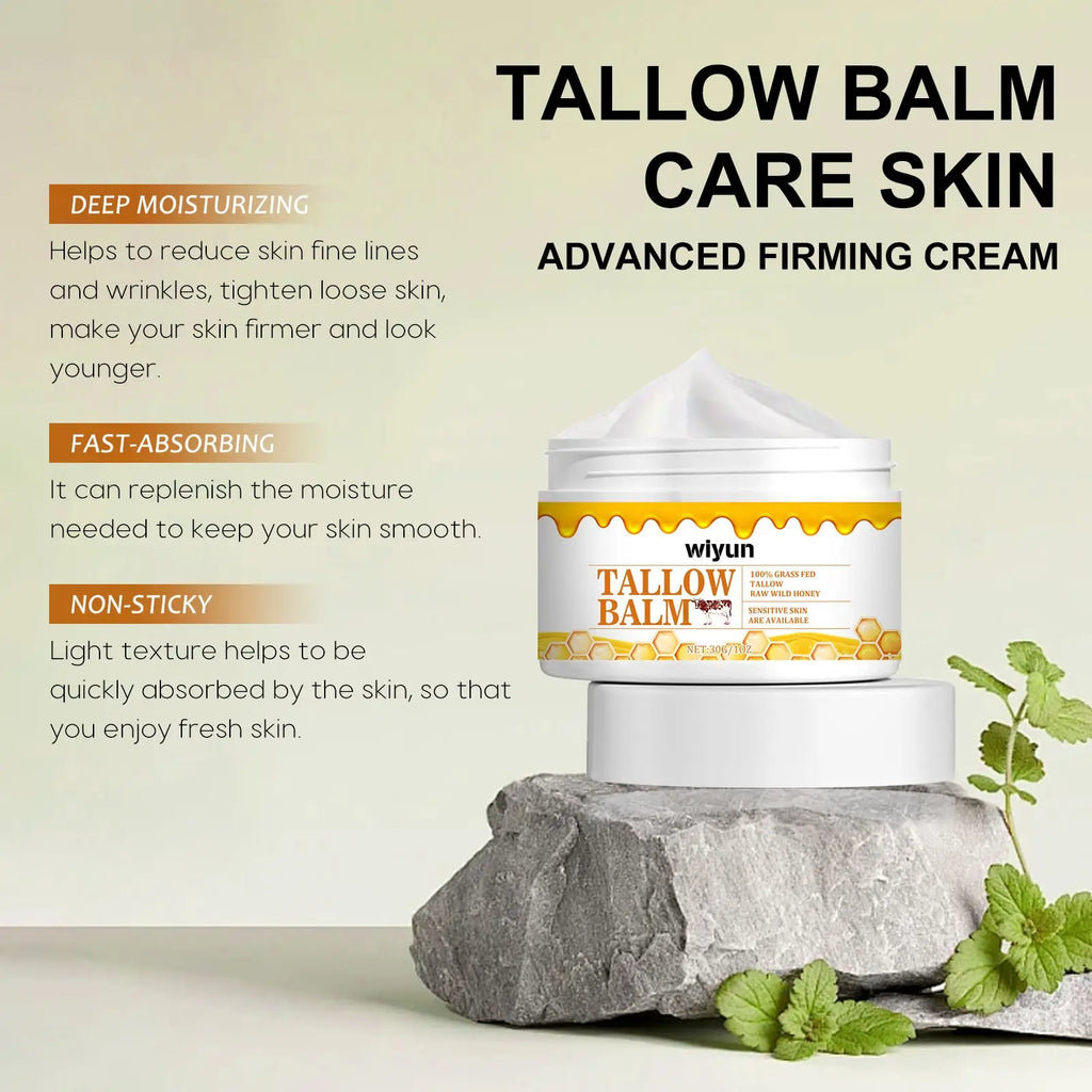 Tallow Balm with Raw Honey Anti Wrinkle Cream 30g