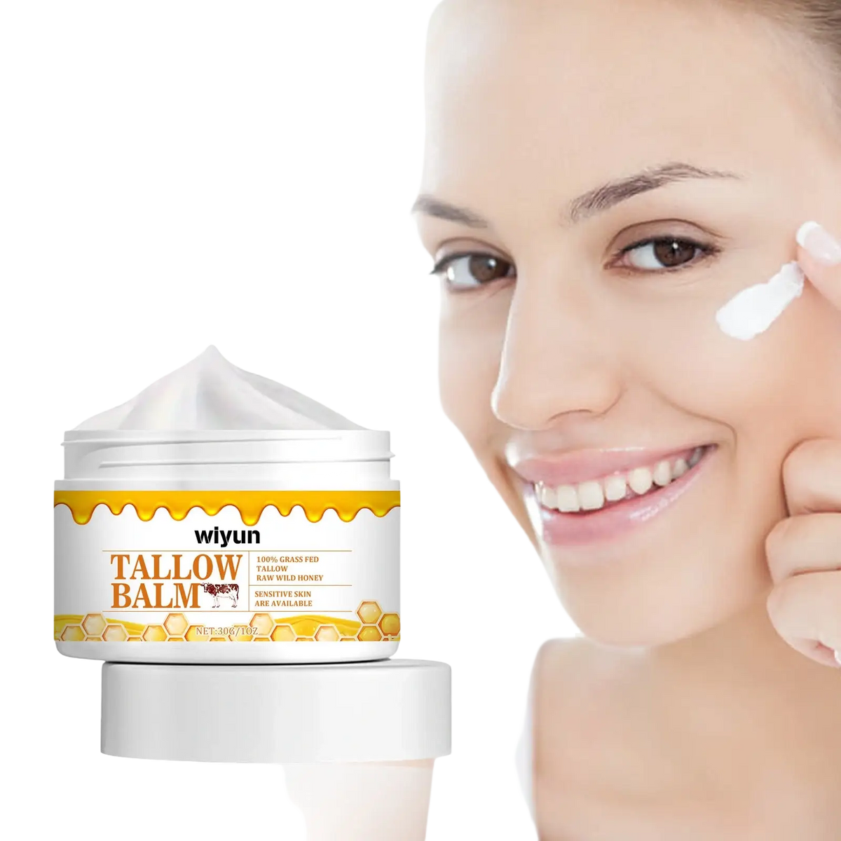 Tallow Balm with Raw Honey Anti Wrinkle Cream 30g