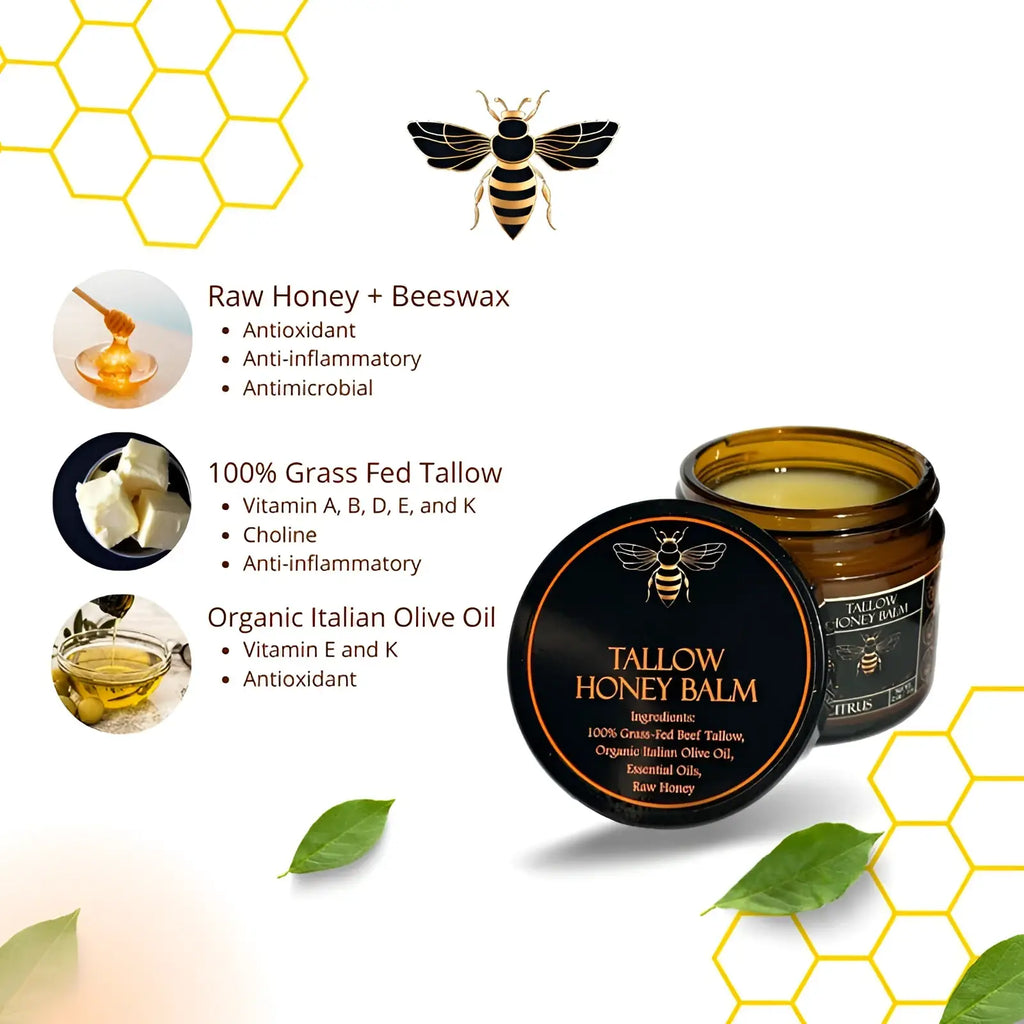 Tallow Honey Balm Moisturizing Body Cream 100g