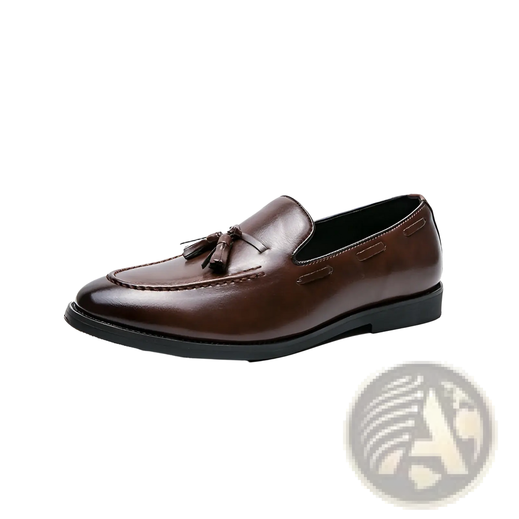 Tassel Loafers Polished Leather Slip on Shoes