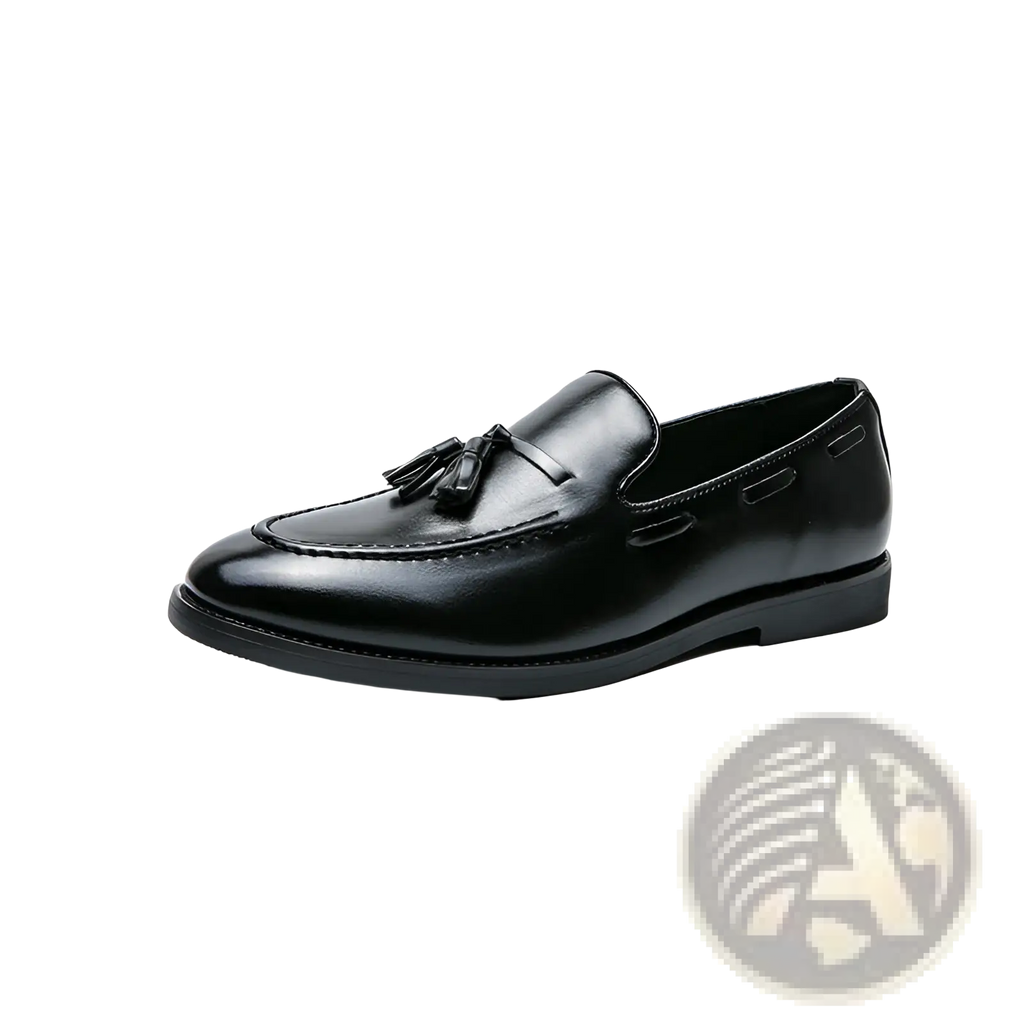 Tassel Loafers Polished Leather Slip on Shoes