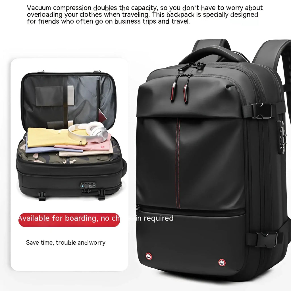 Travel Backpack Vacuum Compression Business Laptop Bag