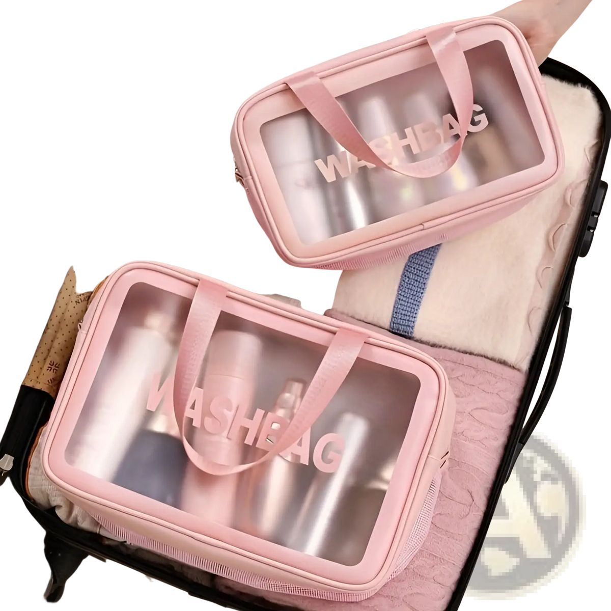 Travel Makeup Bag Dry Wet Separation Wash Organizer