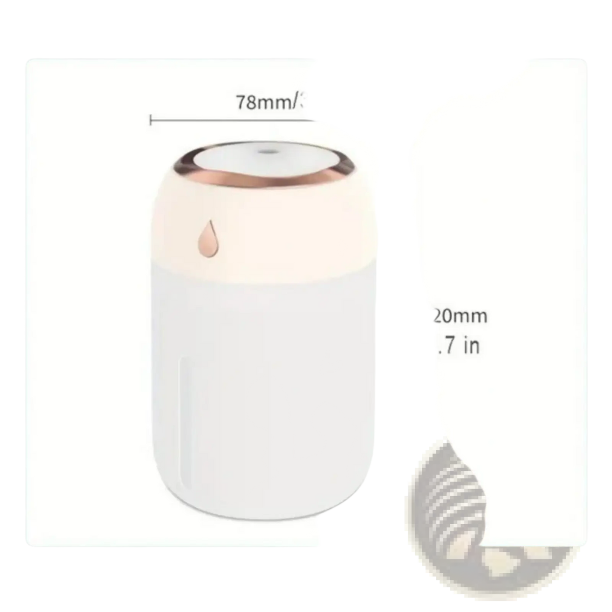 Ultrasonic Usb Desktop Humidifier with Night Light