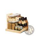 Under Sink Organizer 2 Tier Wood Pull out Drawer 19.5w