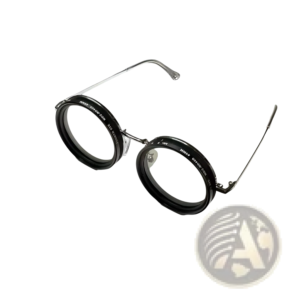 Unisex Round Uv Resistant Sunglasses with Metallic Frames