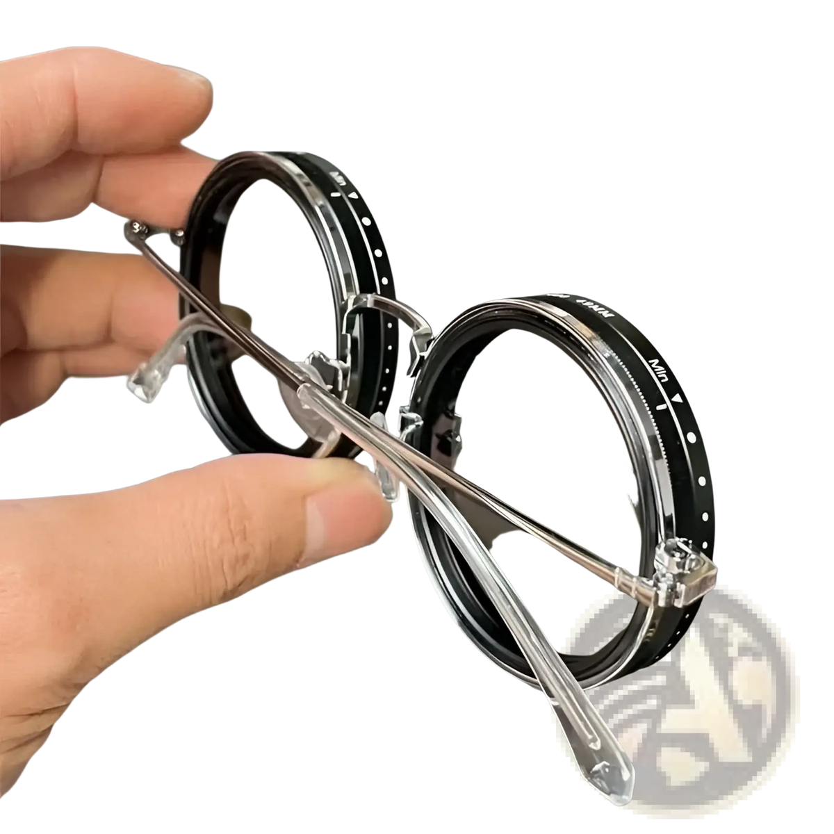 Unisex Round Uv Resistant Sunglasses with Metallic Frames