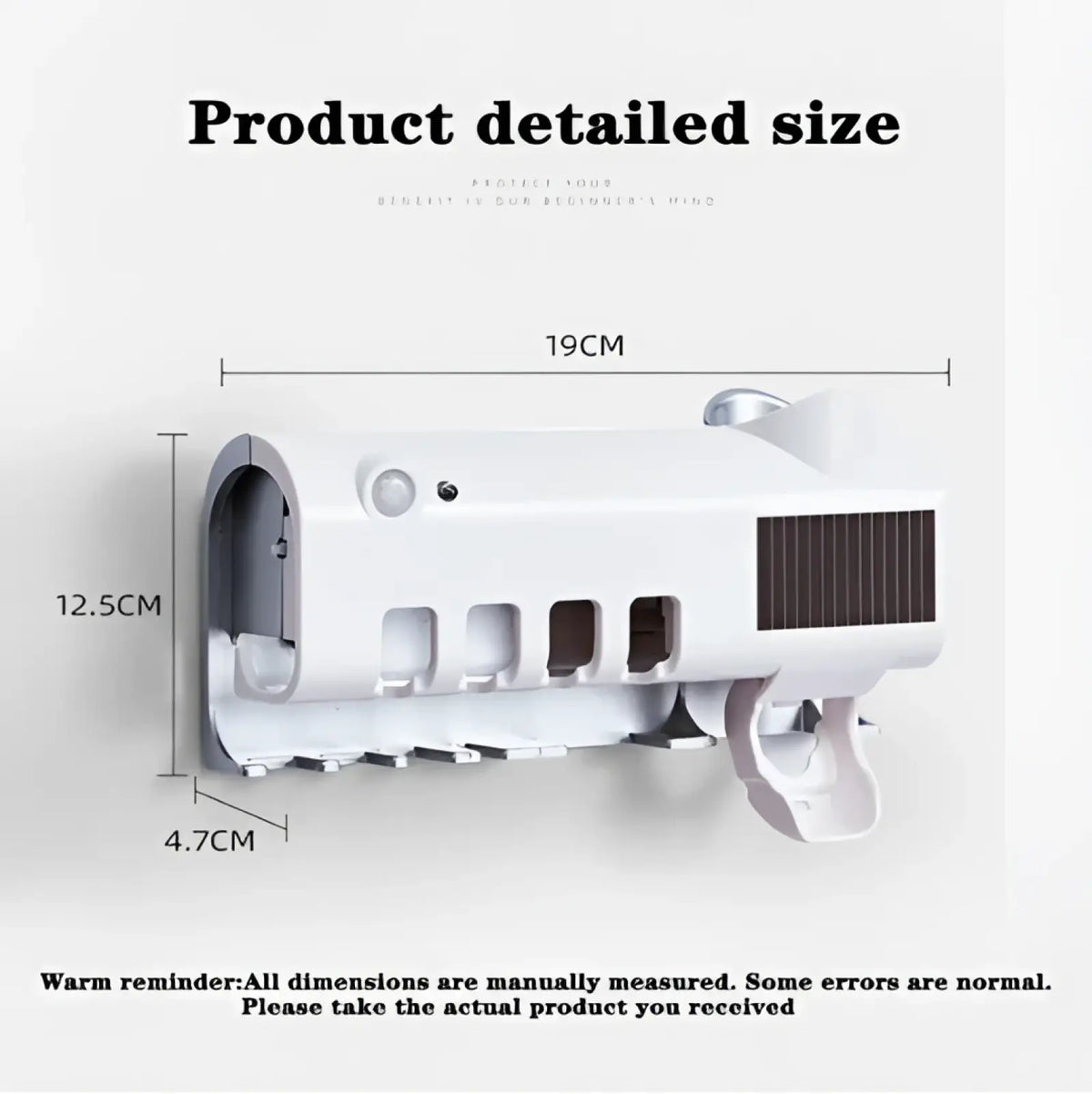 Uv Sterilizer Toothbrush Holder and Dispenser