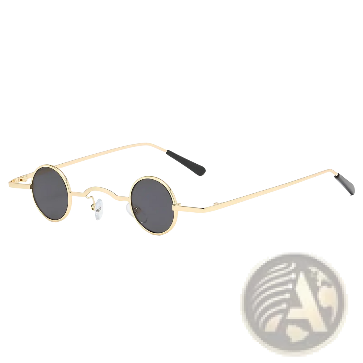 Vintage Small Round Metal Sunglasses with Uv400 Protection