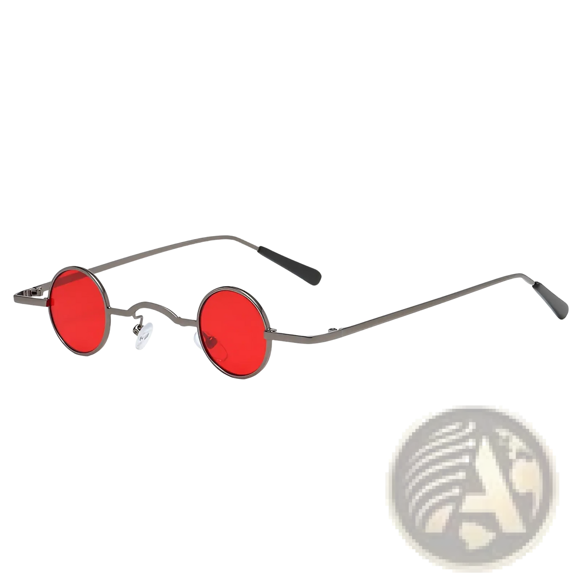 Vintage Small Round Metal Sunglasses with Uv400 Protection
