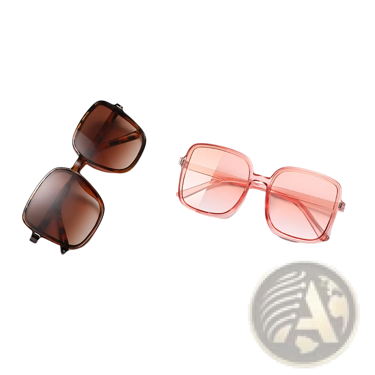 Vintage Square Gradient Uv Protection Fashion Sunglasses