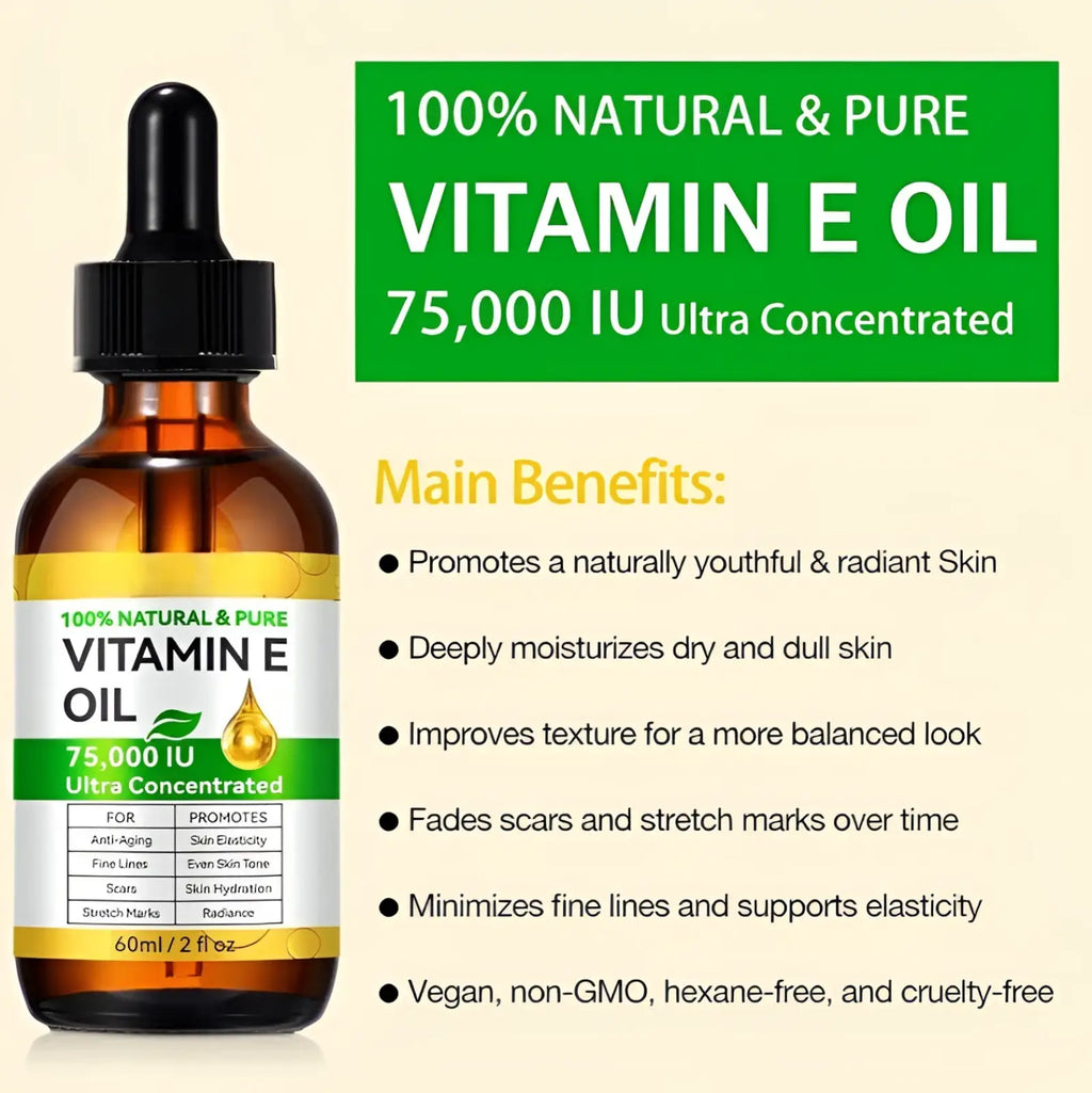 Vitamin e Oil 75,000 Iu Ultra Concentrated 60ml