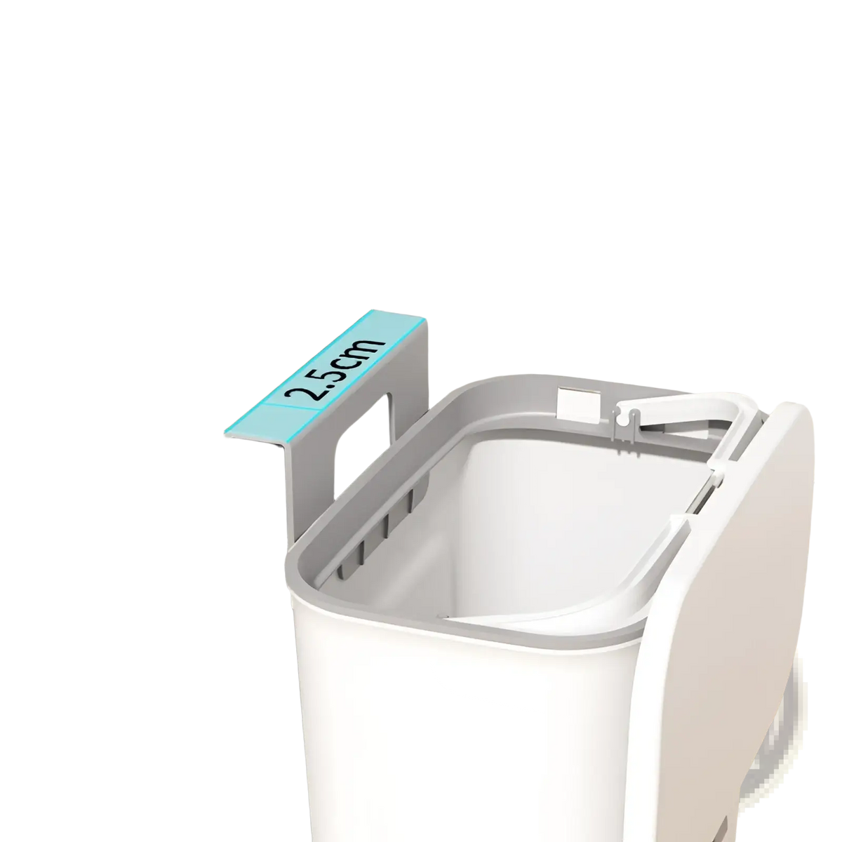 Wall Mounted Kitchen Trash Bin with Lid 9l