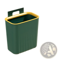 Wall Mounted Kitchen Trash Bin with Lid 9l
