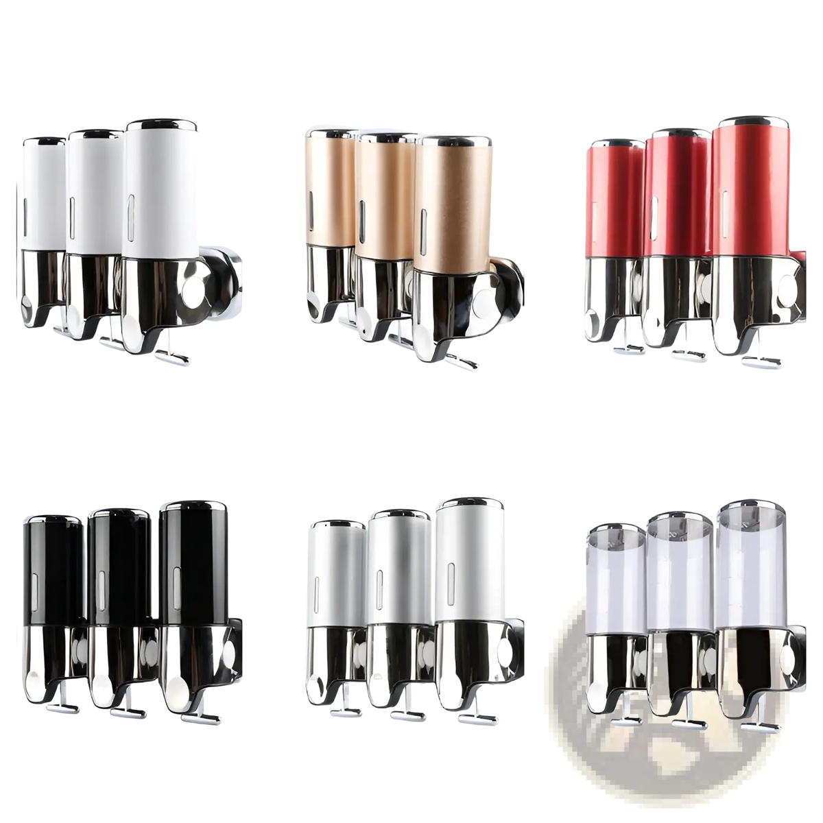 Wall Mounted Soap Dispenser Chrome Abs Pump