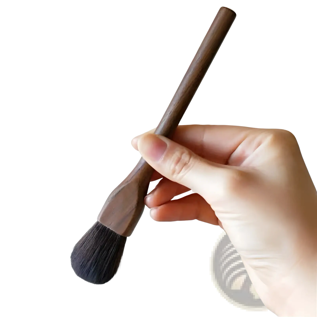 Walnut Wood Makeup Brush Set with Soft Fiber Bristles