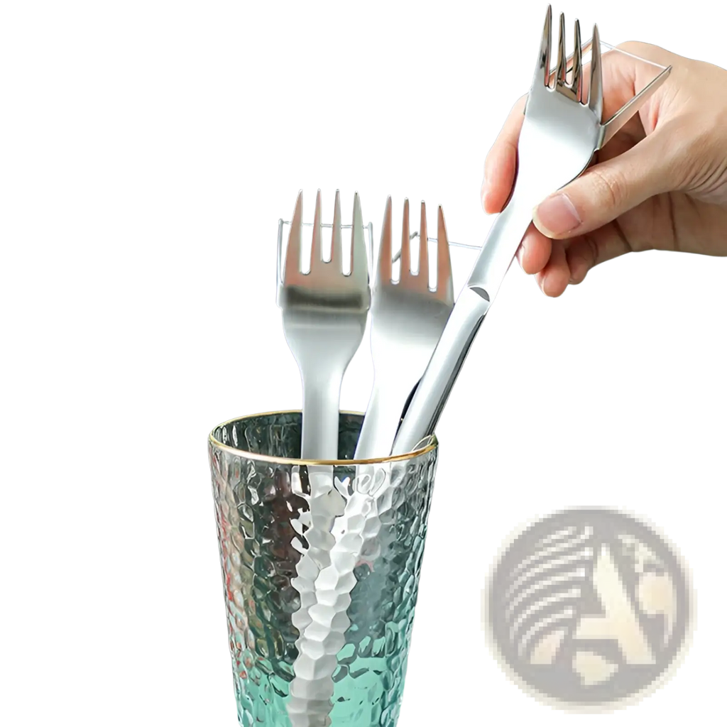 Watermelon Slicer Fork Stainless Steel Cutter 2-in-1