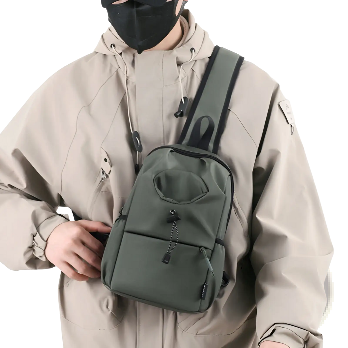 Waterproof Men's Oxford Cloth Minimalist Crossbody Chest Bag