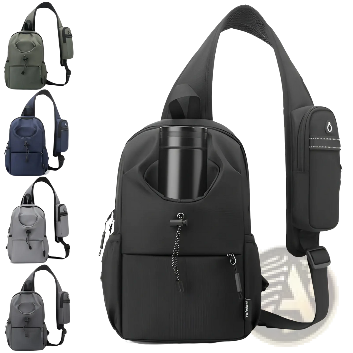 Waterproof Men's Oxford Cloth Minimalist Crossbody Chest Bag