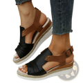 Wedge Sandals Women Peep Toe Espadrille Beach Shoes