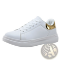 White Leather Waterproof Chunky Leisure Sneakers