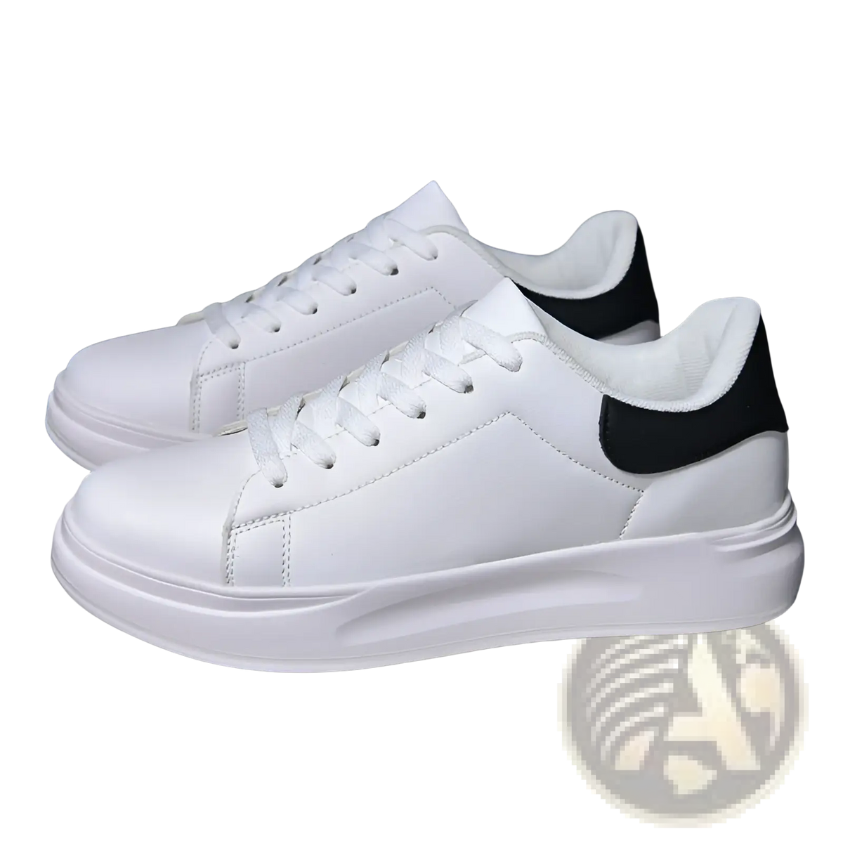 White Leather Waterproof Chunky Leisure Sneakers