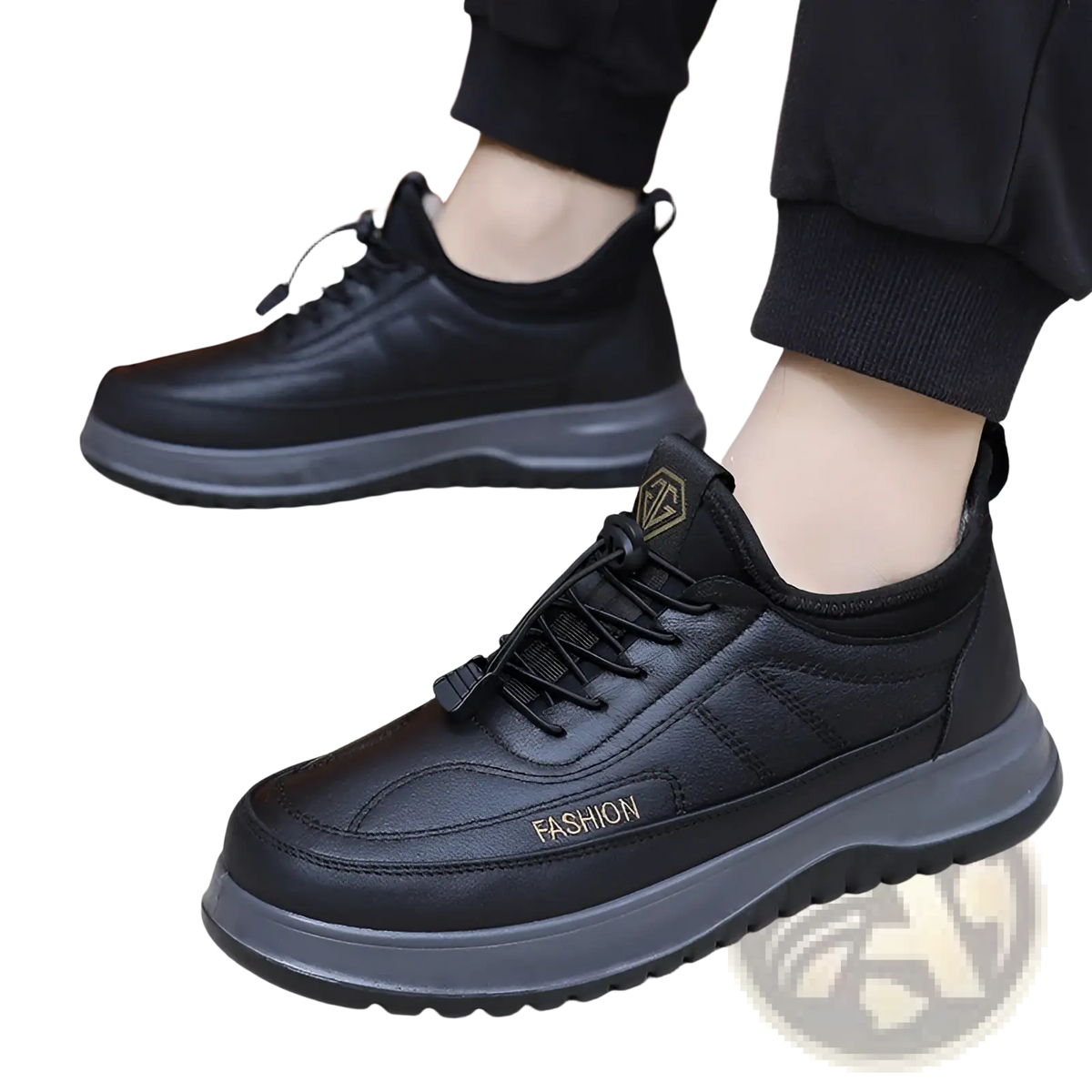 Winter Fleece Lined Leather Sneakers for Men