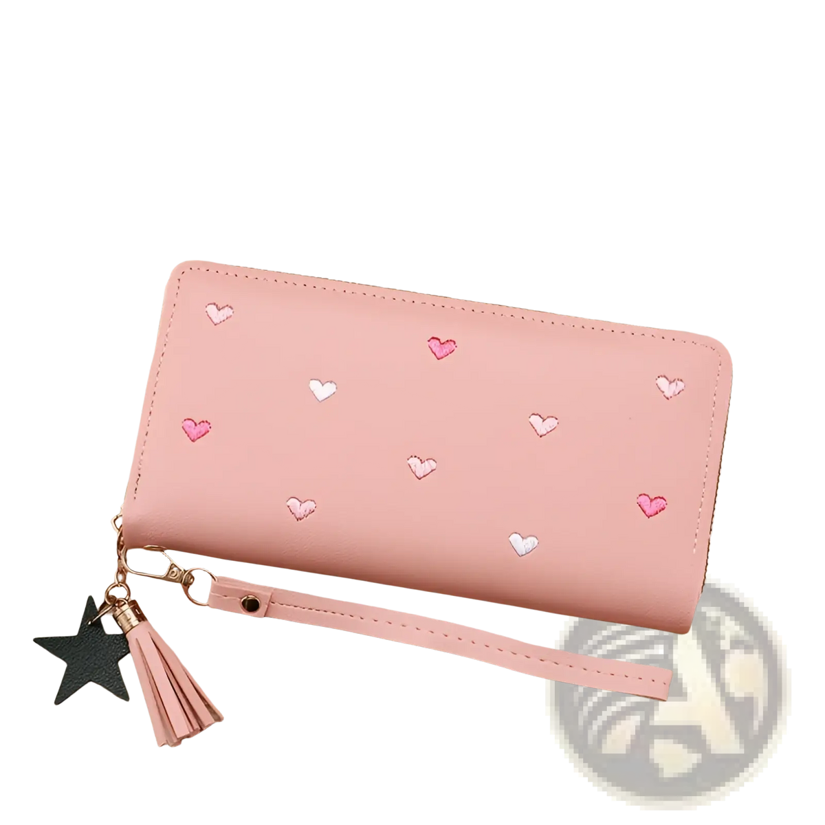 Women's Heart Pattern Leather Large Capacity Wallet
