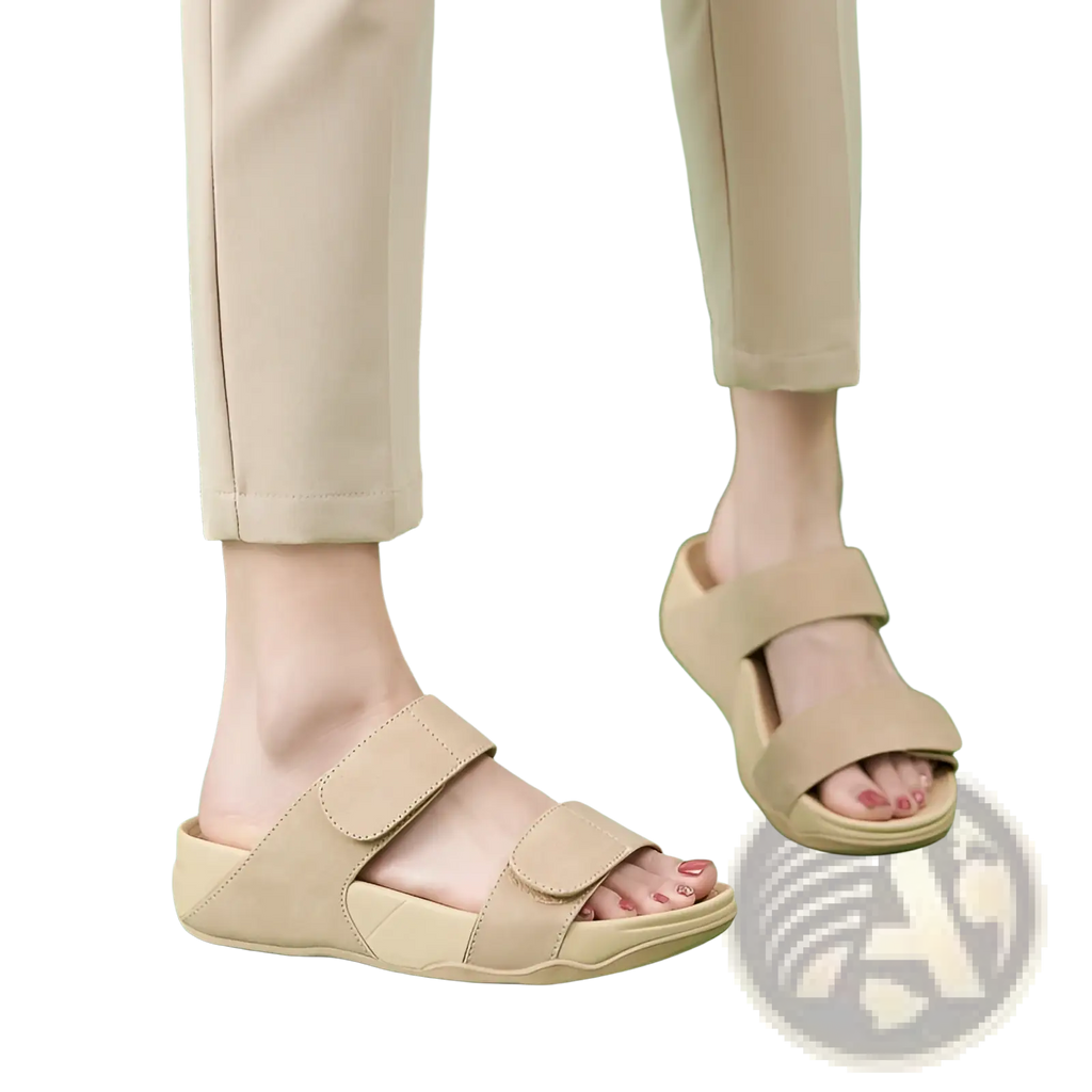 Women's Platform Sport Sandals with Velcro Straps