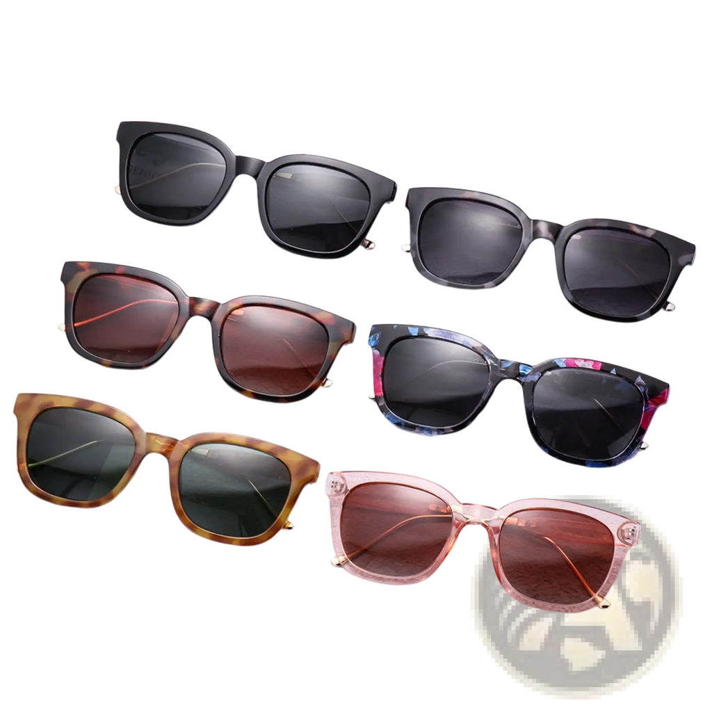 Women's Square Polarized Tortoiseshell Fashion Sunglasses
