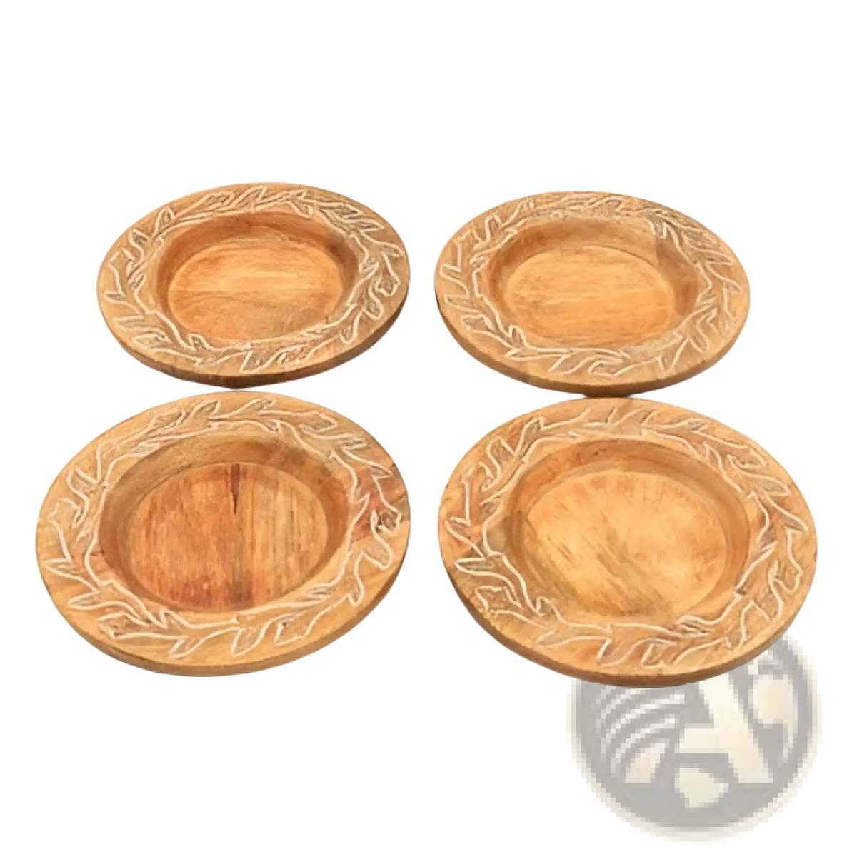 Handcrafted 13 Wood Charger Plate  Wooden Dinning Placemat Artisan Wood Tableware