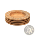 Handcrafted 13 Wood Charger Plate  Wooden Dinning Placemat Artisan Wood Tableware