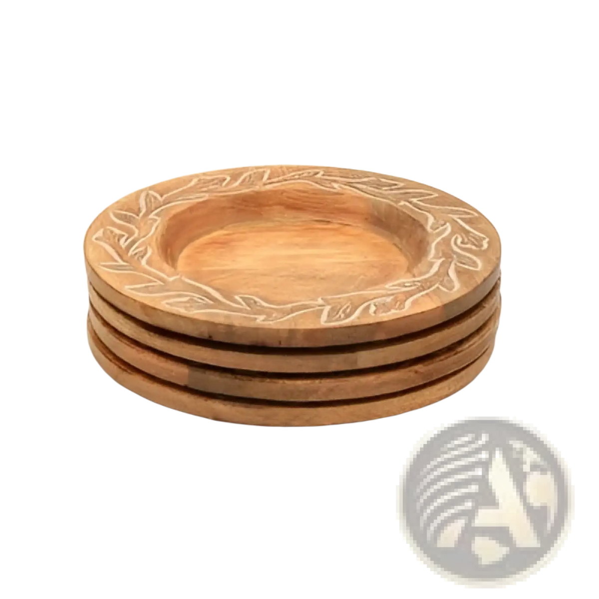 Handcrafted 13 Wood Charger Plate  Wooden Dinning Placemat Artisan Wood Tableware
