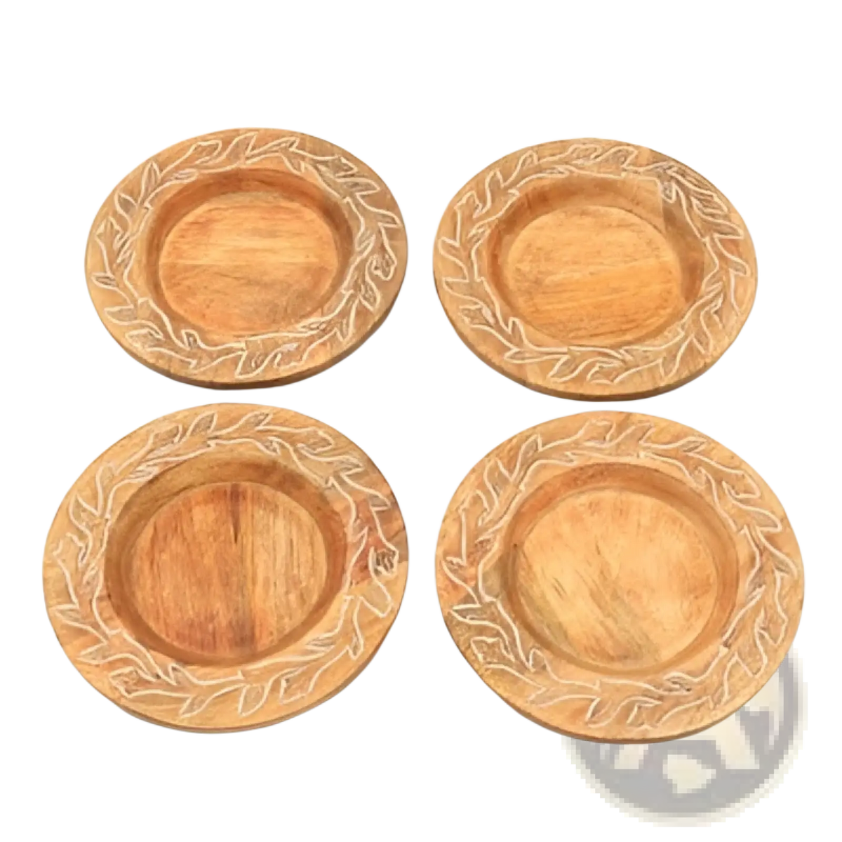 Handcrafted 13 Wood Charger Plate  Wooden Dinning Placemat Artisan Wood Tableware