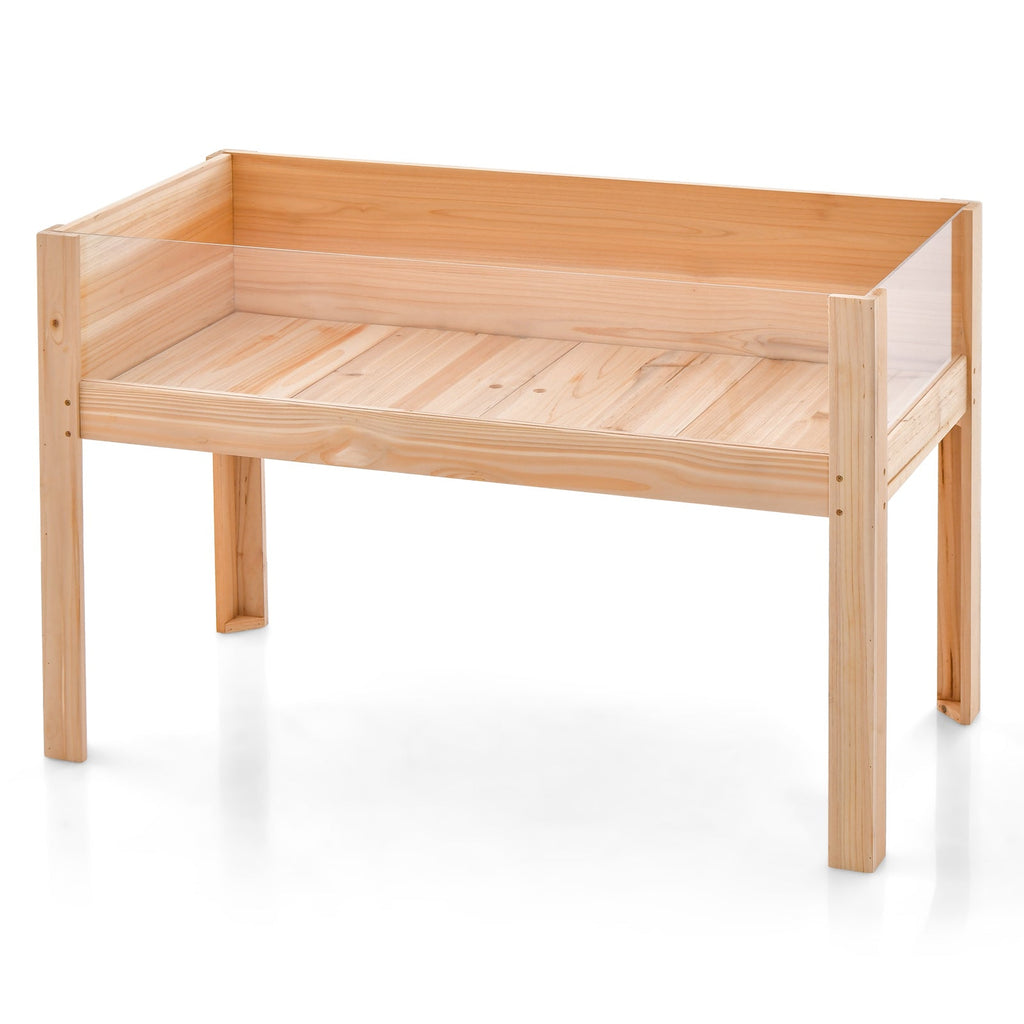 30/47 Inch Wooden Raised Garden Bed