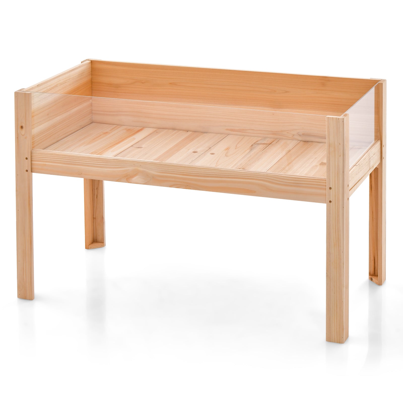 30/47 Inch Wooden Raised Garden Bed