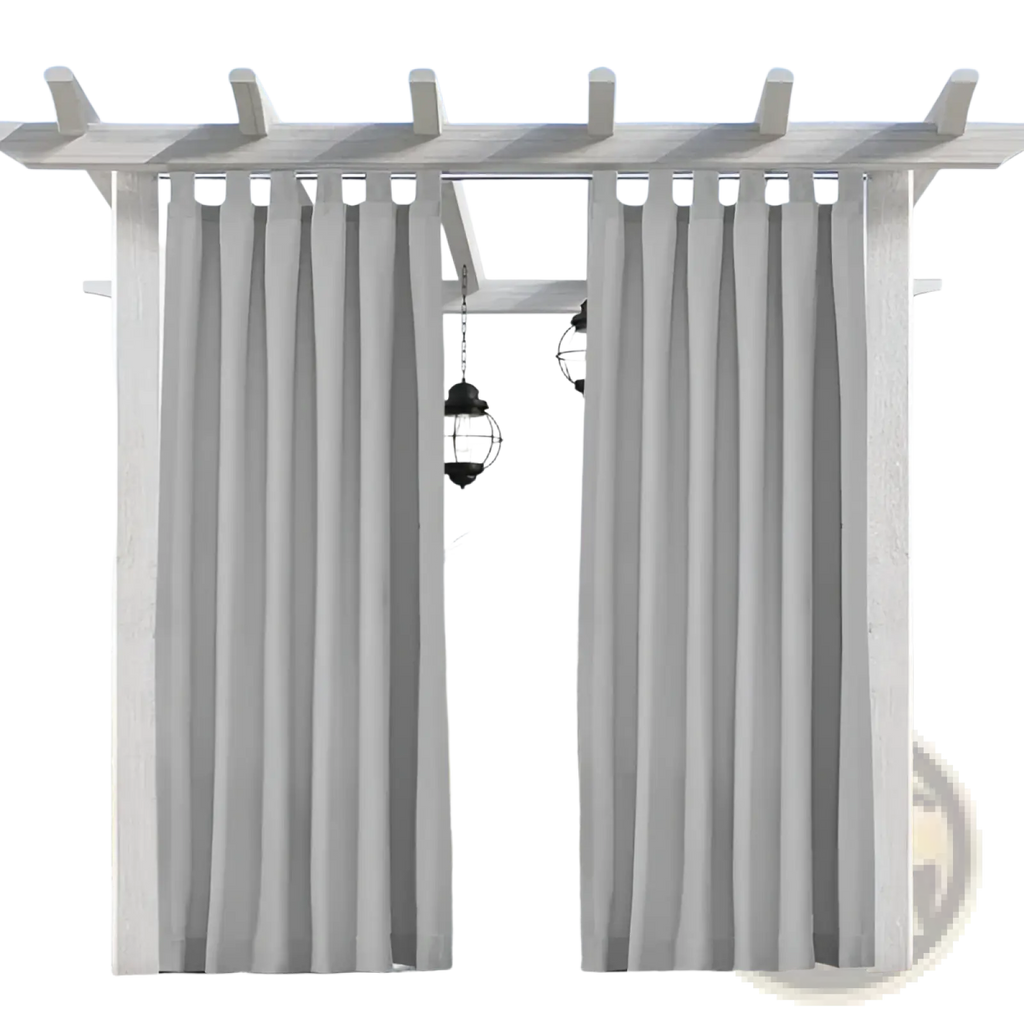 Woolen Outdoor Blackout Curtains with Straps