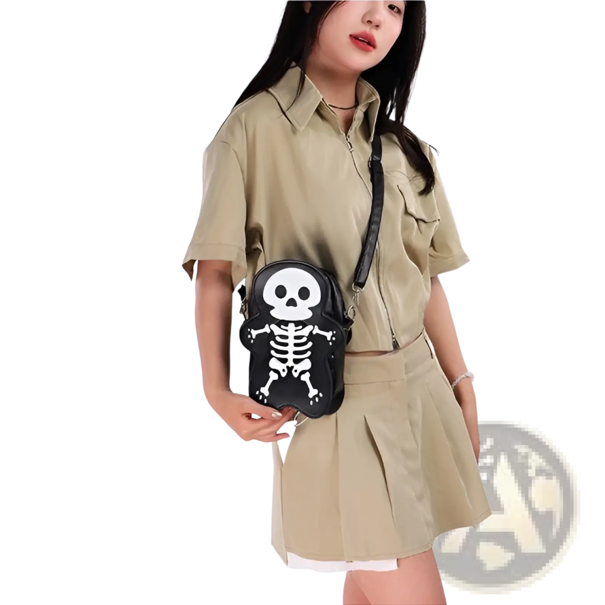 Y2k Skeleton Skull Crossbody Shoulder Bag