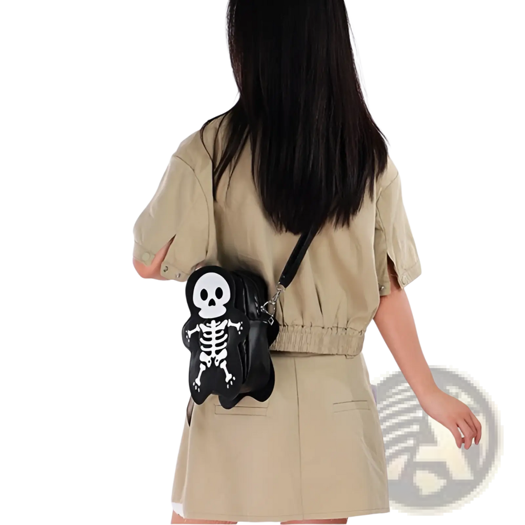 Y2k Skeleton Skull Crossbody Shoulder Bag