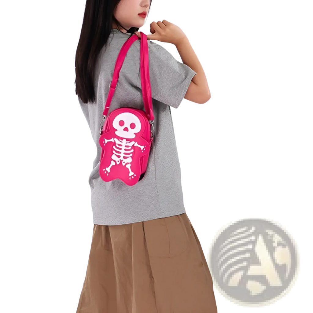 Y2k Skeleton Skull Crossbody Shoulder Bag